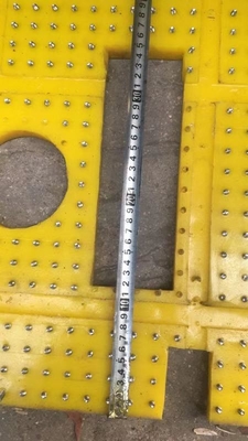 27 1/2 インチ アンチ スリップ マット 回転テーブル 黄色 2100MM*1600MM マット 掘削リグ