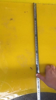 ポリウレタン アンチ スリップ マット 37 1/2 インチ 回転テーブル 掘削リグ 30MM 厚さ 黄色 2200MM*1800MM