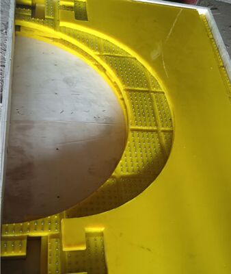 ロータリーテーブル滑り止めマット 素材 PU 耐摩耗性 ZP175用